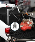 Beefy Heavy Duty Pickup Truck Crane With 1000 Lbs Capacity, Hydraulic Hoist And Manual Winch, lifting engine in truck bed