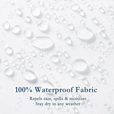 Water droplets on 100% waterproof fabric for 20x20 Outdoor Pillow Inserts Set Of 2 With Waterproof Fabric Down Alternative Cushions