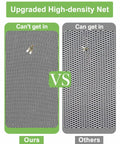 Comparison of high-density net in Six Pack Mesh Food Covers 17x17 Inches Pop Up Patio Net For Outdoor Dining White Nylon Bug Screen Tents