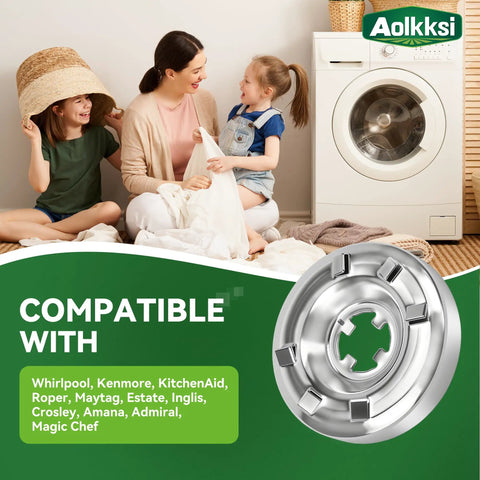 Family by washer with inset Washer Clutch Assembly Kit And Motor Coupling Kit With Four 80040 Agitator Dogs image