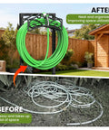 Heavy Duty Freestanding Garden Hose Holder Built To Last With Thick Gauge Metal For Outdoor Use, organized hose, reinforced base