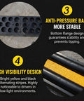 Heavy Duty Rubber Wall Bumpers For Loading Docks With A Badass Impact Resistant Base That Takes The Heat So Delivery Trucks And Forklifts Stay Secure Without Scuffing Your Warehouse Walls After Shifts, featuring anti-pressure base and high visibility design.