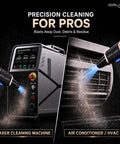 High Speed Cordless Air Duster 300000 RPM Turbo Blower with variable speed, precision cleaning in HVAC unit display