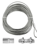 Heavy Duty Lock Release Cable And Fixture Kit For Rotary Two Post Lifts Includes steel cable and metal fixtures