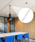 Four Inch Light Fixture Mounting Bracket Kit Three Pack With Small Chandelier Hold Plates And Universal Lamp Fixture Hardware For DIY Easy Chandelier Or Wall Light Installations Includes Three Crossbars Three Lamp Pipes And Ground Screws installed on ceiling light