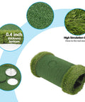 Close-up of chipping mat with 0.4 inch thick base in Floating Golf Green Set For Poolside Fun And Outdoor Play With Chipping Mat And Training Accessories 2 In 1 Golf Game For 2 To 4 Players Includes 24x35 Inch Pool Green 8x20 Chipping Mat 10 Balls 2 Tees And Flags.