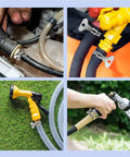 16-Piece 304 Stainless Steel Hose Clamps Set With Adjustable Thumbscrews And T-Bolt Worm Clamp And Band Clamp Mix For 6-12mm To 38mm Hoses, Do-It-All Clamp Kit For Auto, Plumbing, And DIY Projects in various installations, illustrating versatility and application.