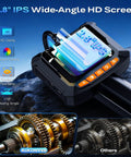 Handheld Endoscope Camera With Light 2.8 Inch IPS Screen showing HD view and wide-angle capabilities