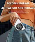 Person placing Magnetic CPL Filter For iPhone With Quick Mount 52mm Polarizing Phone Lens into pocket, showcasing portability.