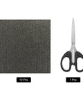 Waveguide Cover Mica Sheets Pack For Microwave Ovens 6x6x0.02 Inches High Temperature 1050C Mica Plates Replacement Parts With Scissors 3 Pack Easy Fix Repair Kit For Ovens Toasters Fireplaces And More, showing 10 mica sheets and 1 scissors