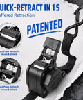 Tough As Nails Retractable Ratchet Straps 4 Pack Heavy Duty Tie Down Cords featuring galvanized steel ratchet and quick-retract design.
