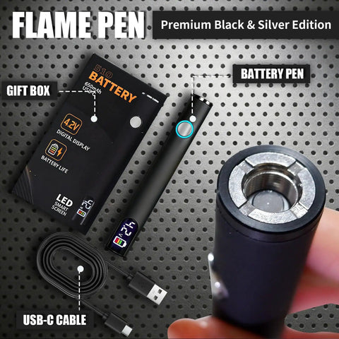 Portable USB C Rechargeable Soldering Iron With LED Screen And 510 Thread Universal Interface showing components
