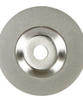 Diamond Grinding Wheel And Knife Sharpening Stone For Scissors And Chisels Grit 400 Hardcore Abrasive Disc top view with center hole