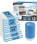 Rechargeable Cordless Vacuum Storage Bags With USB Pump for Travel Space Saving Luggage Bags for Clothes Blankets Bedding