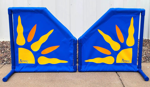 Free Standing Starburst Wings Dog Agility Training Indoor Outdoor Lightweight High Grade PVC Durable Obstacle Equipment