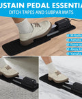 Anti Slip Sustain Pedal Mat For Digital Pianos, 4 Inch By 12 Inch Foot Pad, Non Slip Underfoot Support For Carpet Or Hardwood Floors