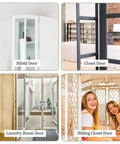 DIY Friendly Bifold Door Hardware Kit installed on bifold, closet, laundry room, and sliding closet doors.