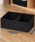 Trapezoid Folding Closet Storage Bins With Handles And Divider Set Of 4 Heavy Duty Baskets For Clothes Toys Or Linens