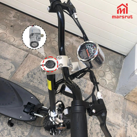 Ignition Switch Kit For E Bikes And Scooters With 2 Keys Heavy Duty Lock Cylinder Replacement Part On Off Switch Pre Wired Connector Fits Electric Bicycles Motorcycles ATVs And More