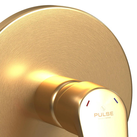 TruTemp Pressure Balance Valve With Brushed Gold Trim Kit Delivers Stable Shower Temperature No Fuss Water Flow And Durable Brass Valve