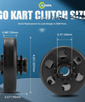 Go Kart Centrifugal Clutch With Three Quarters Inch Bore And Ten Tooth Gear For Chain Sizes Forty, Forty One, And Four Twenty