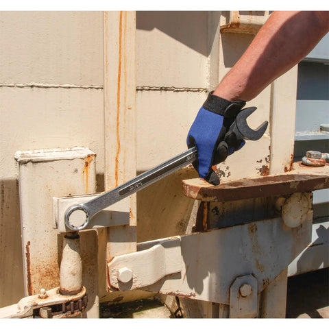 Person using 1-5/16 Inch Jumbo Wrench Built Tough From Drop-Forged Chrome Alloy Steel For Heavy-Duty Reliability And High Torque