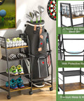 Golf Bag Storage Cart With Wheels Organizer For A Single Golf Bag And Gear Ideal For Home Garage Club Shed Or Basement