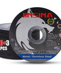 Pro Grade 6 Inch Cut Off Wheels 53 Piece Set Workhorse Class For Standard Angle Grinders Ultra Thin Design, metal cutting disc.