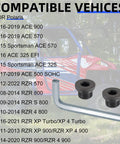 Front Gearcase Fill Plug For Ranger RZR General Sportsman And Scrambler UTVs Easy Front Diff Plug Upgrade For 500 550 570 800 900 1000 HST RS1 Models kit with list of compatible Polaris vehicles