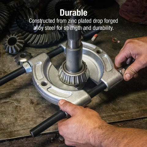Using Heavy Duty Bearing Splitter Tool For Quarter Inch To Fifteen Sixteenths Inch Gears And Bearings Pro Grade Drop Forged Steel