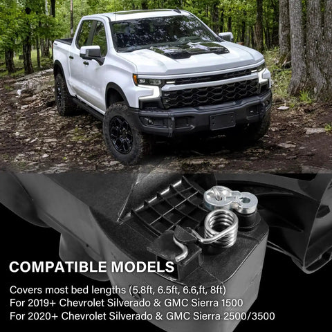 Truck and Permanent Fuel Tank Repair Kit With Fuel Door Hinge Pin And Gas Door Spring For 2019-2025 Silverado Sierra 1500 And 2020-2025 Silverado Sierra 2500 3500 Fits Most Bed Lengths DIY Friendly