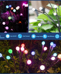 Solar Starburst Garden Lights Set Of 4 That Sway With The Breeze Color Changing RGB Outdoor Decor For Yard Patio And Pathway Lighting