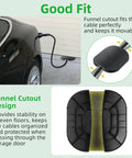 EV Charger Cable Protector For Garage Door Pass Heavy Duty Shield for Tesla Gen 3, prevents door crushes and cable snags.