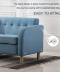 Bed Skirt Twist Pins With Clear Heads For Upholstery And Slipcovers Keeps Fabric In Place For A Neat Look on blue sofa