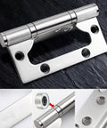 4 Inch Stainless Steel Mute Hinges with Son and Mother Bearings for solid wood and composite doors, sand color