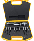 2 Inch Boring Head With MT2 Shank, 3/8-16 Thread, 1/2 Inch Boring Bar Set in durable plastic box, nine 1/2 inch shanks