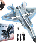 Easy To Fly RC Plane For Beginners And Kids 6 Plus Adults Durable Outdoor Jet Glider With 6 Axis Gyro Stabilization in packaging