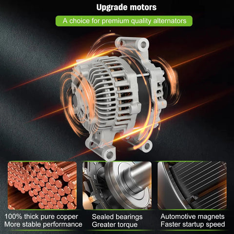 Alternator Replacement For Ford Escape 2.5L 09-12 And Focus 2.0L 08-11 Fusion 2.5L 2010 Mercury Mariner 2.5L 09-11 Milan 2.5L 2010-12V