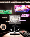 4K 30FPS HDMI Digital Microscope With 10.1 Inch Screen For Soldering And Coin Viewing 1500X Magnification 3840P UHD Video Audio 56 LED Ring Light Full Coin View PC View 64GB, with remote