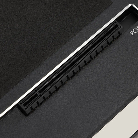 Top Shelf Usb 4.0 External Graphics Dock Pumping Forty Gbps Speeds For Gaming Laptops Consoles And Workstations showing PCIe slot detail.