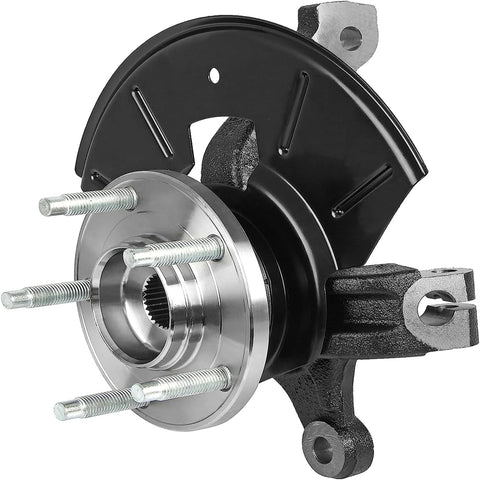 Left Front Complete Wheel Hub Bearing Steering Knuckle Assembly Fits Ford Escape Mercury Mariner And Mazda Tribute 2005 2012 2005 2011 2008 2011 Includes Steering Knuckle Hub Bearing Backing Plate And Axle Nut OEM 69 Drop In Ready To Roll