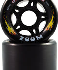 Indoor Zoom Quad Skate Wheels 62mm By 42mm 95A Hardness For Indoor Rink Use Upgrade Your Skates With Smooth Fast Grips Black