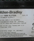 Label on 1606-XLP25A Series A Power Supply For Industrial Automation showing input and output specs