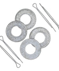 Beefed Up Tie Rod End Kit Fits Kawasaki KFX400 2003 And Suzuki Quadrunner LT125 LT185 1983-1987 Replacement Steering Tie Rods OE Style Joint Heavy Duty Steel Built To Last With OEM Numbers 39112-S008 39112-S007 51270-07G01 51270-25C00 51260-04201 washers and cotter pins