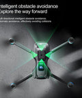 GPS Drone With 8K Dual HD Cameras And EIS For Dope Aerial Shots showcasing obstacle avoidance sensors active in flight