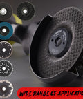 Angle grinder with 4 Pack 5/8-11 Angle Grinder Flange Nut With Quick Release Lock No Wrench Needed Tool Free Install