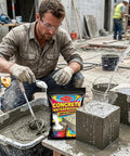 Rock Solid Waterproofing Powder For Concrete And Mortar Sealer that slams the door on water infiltration across roofs and basements featuring anti crack protection and pro grade no sweat application at 16 oz bag.