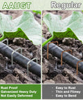 Comparison of Heavy Duty Tough As Nails 11 Gauge 6 Inch Landscape Staples Pack Of 100 Galvanized U Shaped Sod Pins next to rusty staples