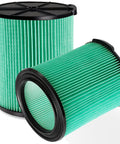2 Pack VF6000 Replacement Filter For 5-20 Gallon Wet Dry Vacuums Fits WD5500 WD0671 WD6425 WD0970 WD7000 WD1270 WD1280 WD1450 WD1851