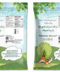 Back view of Organic Freeze Dried Strawberry Powder Bulk 20 Pound Bag Non GMO 100 Percent Pure No Additives Vegan package